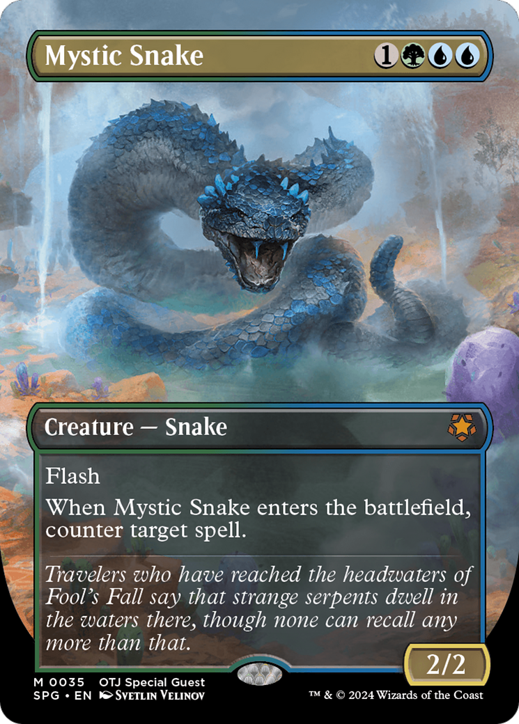 Mystic Snake (Borderless) [Outlaws of Thunder Junction Special Guests] | Webway Games