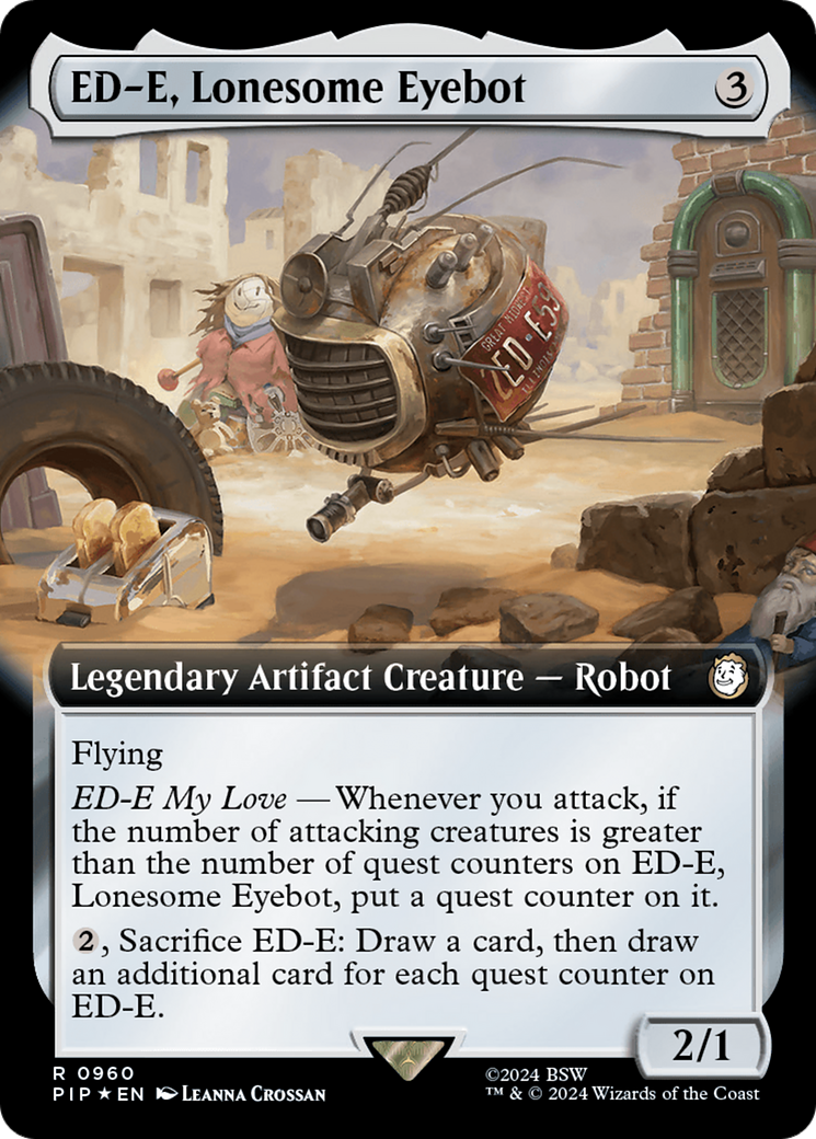 ED-E, Lonesome Eyebot (Extended Art) (Surge Foil) [Fallout] | Webway Games