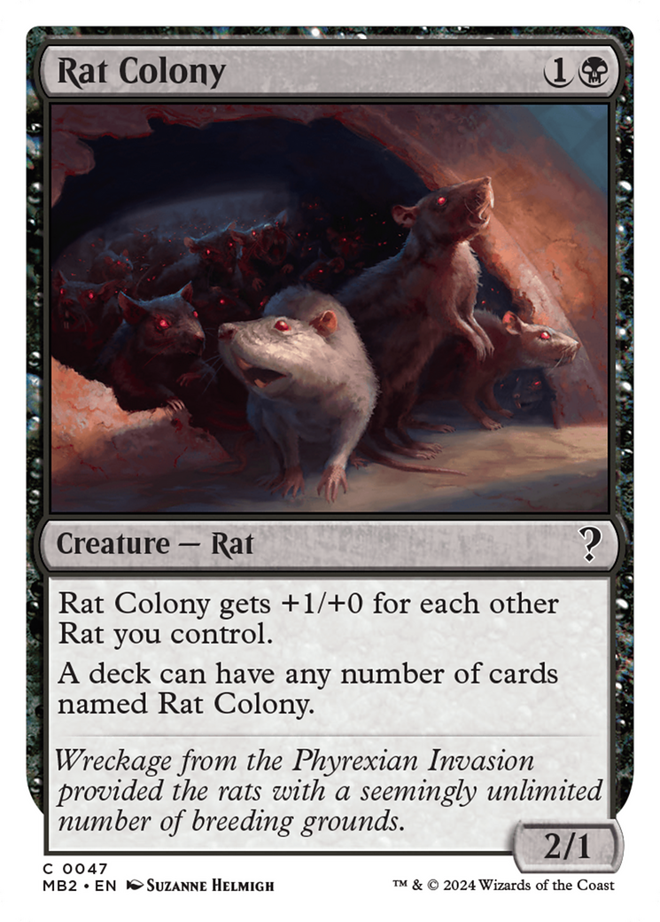 Rat Colony (White Border) [Mystery Booster 2] | Webway Games