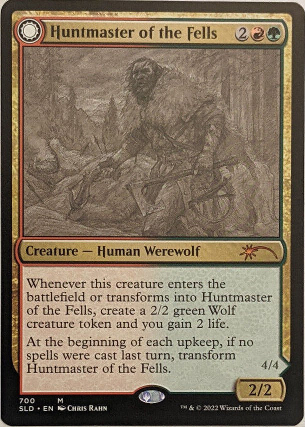 Huntmaster of the Fells // Ravager of the Fells (Sketch) [Secret Lair Drop Promos] | Webway Games