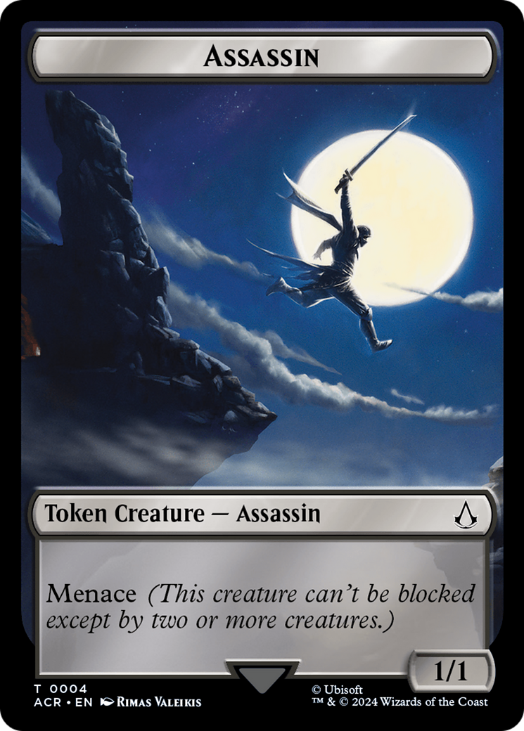 Assassin // A Mysterious Creature Double-Sided Token [Assassin's Creed Tokens] | Webway Games