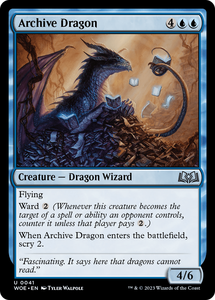 Archive Dragon [Wilds of Eldraine] | Webway Games