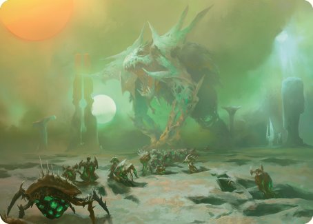 Green Sun's Twilight Art Card [Phyrexia: All Will Be One Art Series] | Webway Games