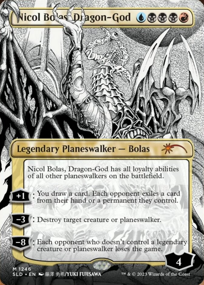 Nicol Bolas, Dragon-God (Borderless) [Secret Lair Drop Series] | Webway Games