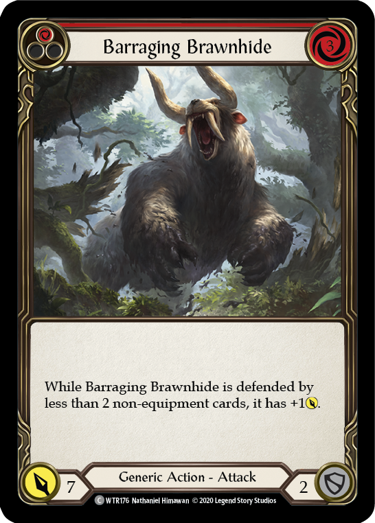 Barraging Brawnhide (Red) [U-WTR176] (Welcome to Rathe Unlimited)  Unlimited Normal | Webway Games