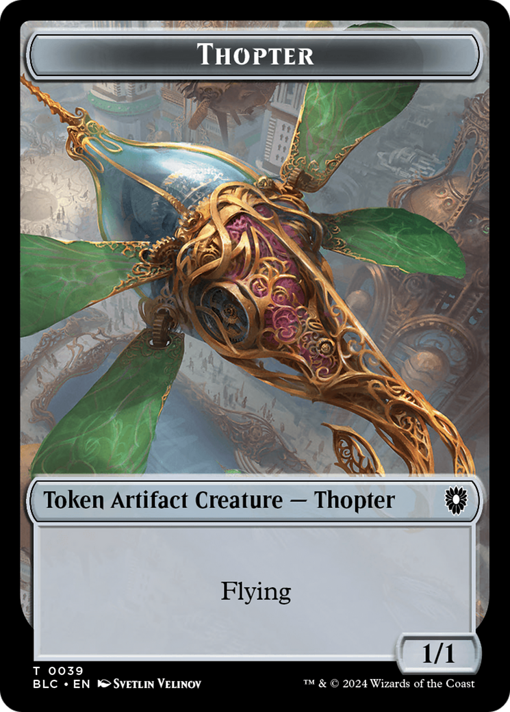 Goblin // Thopter Double-Sided Token [Bloomburrow Commander Tokens] | Webway Games