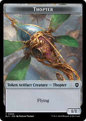 Goblin // Thopter Double-Sided Token [Bloomburrow Commander Tokens] | Webway Games