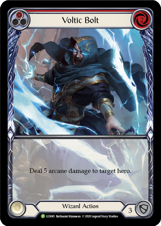 Voltic Bolt (Red) [LGS041] (Promo)  Rainbow Foil | Webway Games