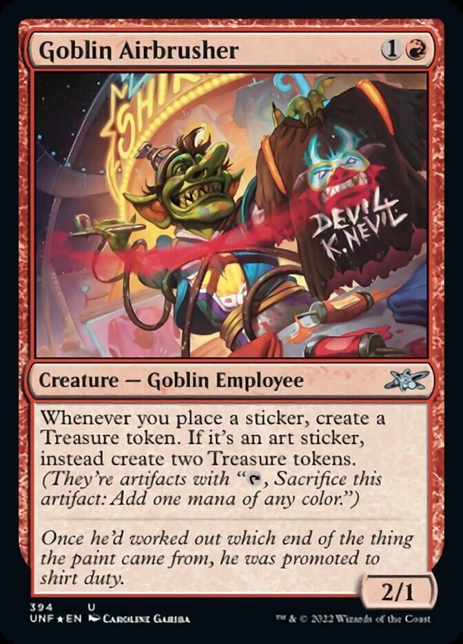 Goblin Airbrusher (Galaxy Foil) [Unfinity] | Webway Games