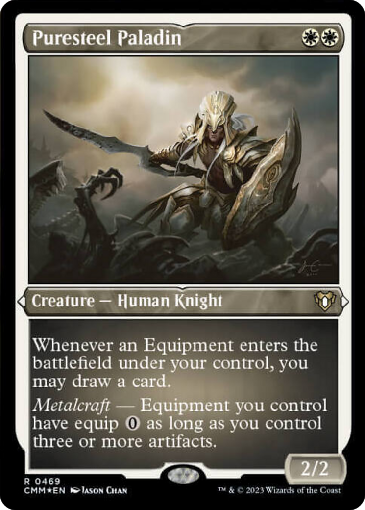 Puresteel Paladin (Foil Etched) [Commander Masters] | Webway Games