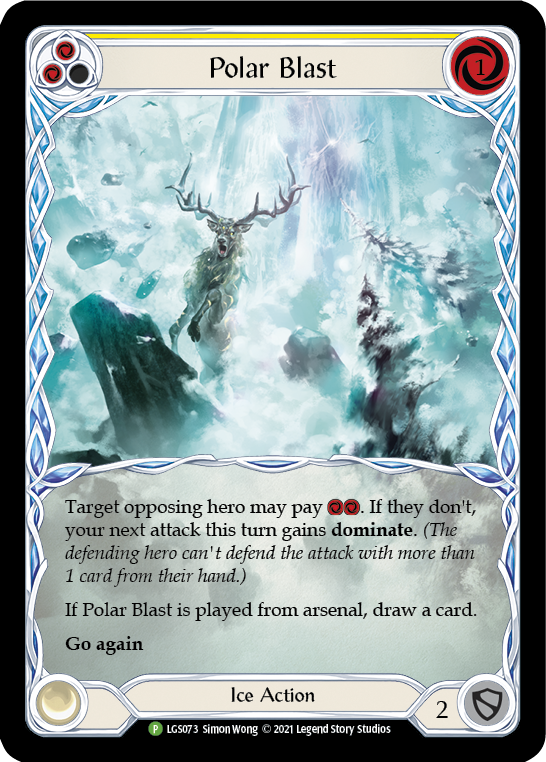Polar Blast (Yellow) [LGS073] (Promo)  Rainbow Foil | Webway Games