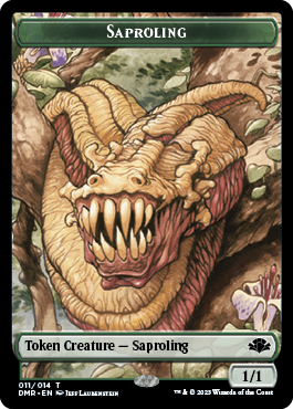 Goblin // Saproling Double-Sided Token [Dominaria Remastered Tokens] | Webway Games