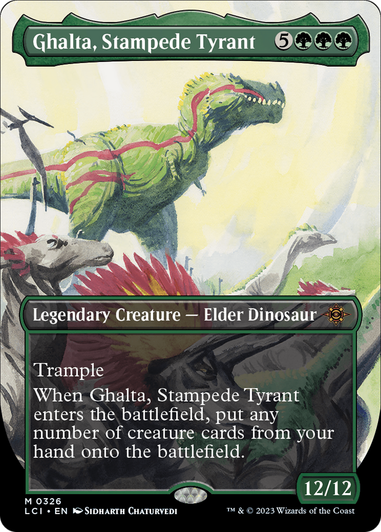 Ghalta, Stampede Tyrant (Borderless) [The Lost Caverns of Ixalan] | Webway Games