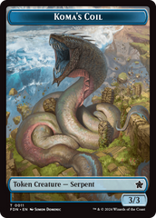 Scion of the Deep // Koma's Coil Doubled-Sided Token [Foundations Tokens] | Webway Games