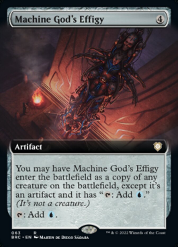 Machine God's Effigy (Extended Art) [The Brothers' War Commander] | Webway Games