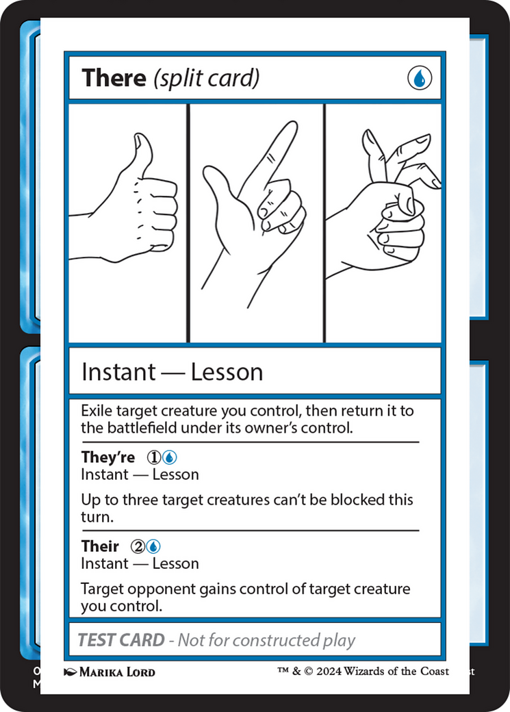 There (Split Card) [Mystery Booster 2 Playtest Cards] | Webway Games