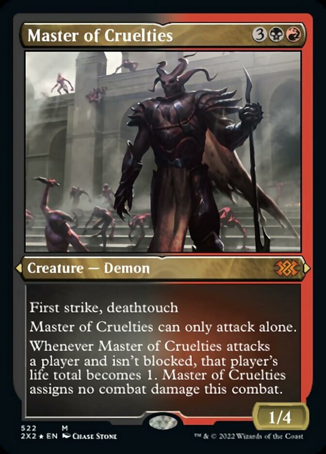 Master of Cruelties (Foil Etched) [Double Masters 2022] | Webway Games