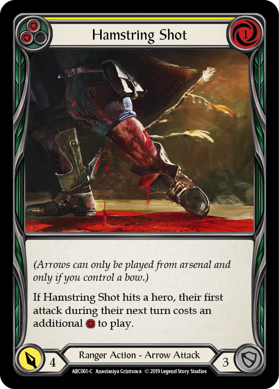 Hamstring Shot (Yellow) [ARC061-C] (Arcane Rising)  1st Edition Normal | Webway Games