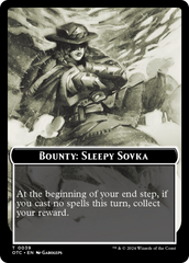 Bounty: Sleepy Sovka // Bounty Rules Double-Sided Token [Outlaws of Thunder Junction Commander Tokens] | Webway Games
