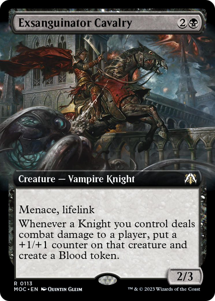 Exsanguinator Cavalry (Extended Art) [March of the Machine Commander] | Webway Games