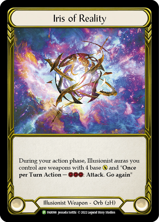 Iris of Reality (Golden) [FAB098] (Promo)  Cold Foil | Webway Games