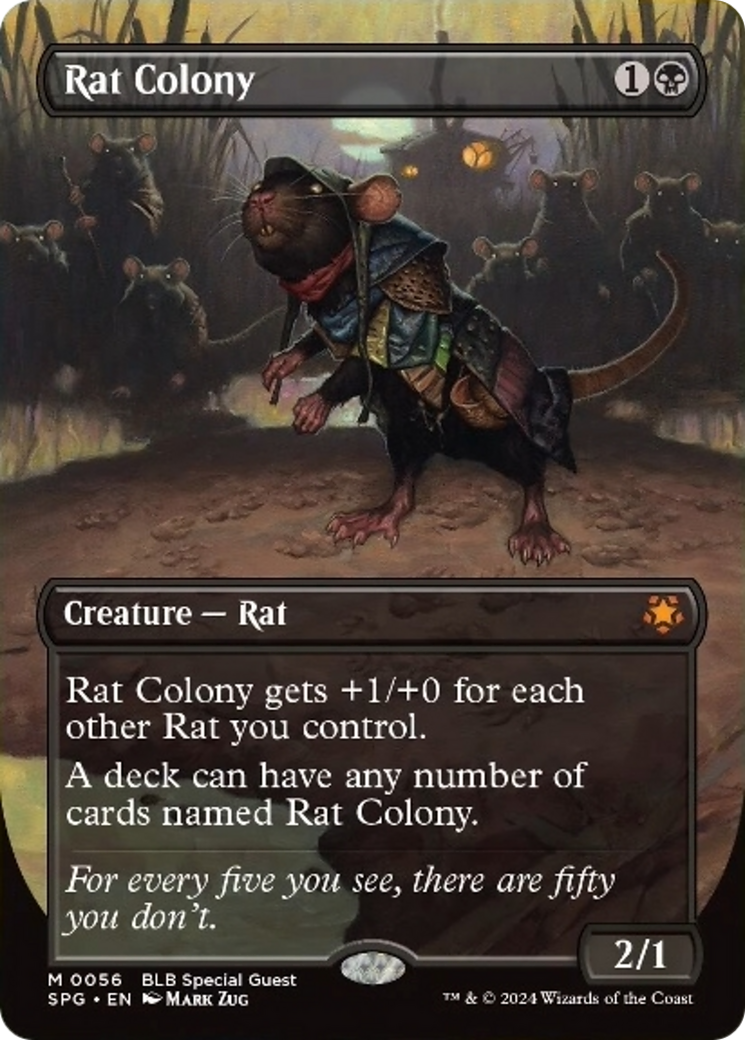 Rat Colony (Borderless) [Bloomburrow Special Guests] | Webway Games