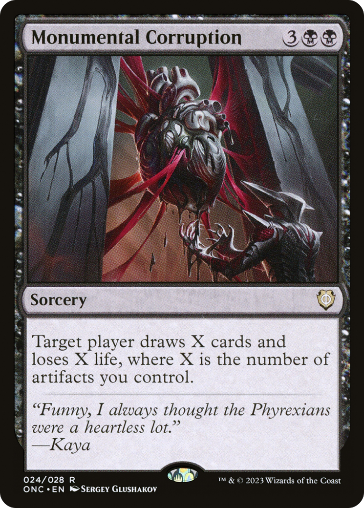 Monumental Corruption [Phyrexia: All Will Be One Commander] | Webway Games