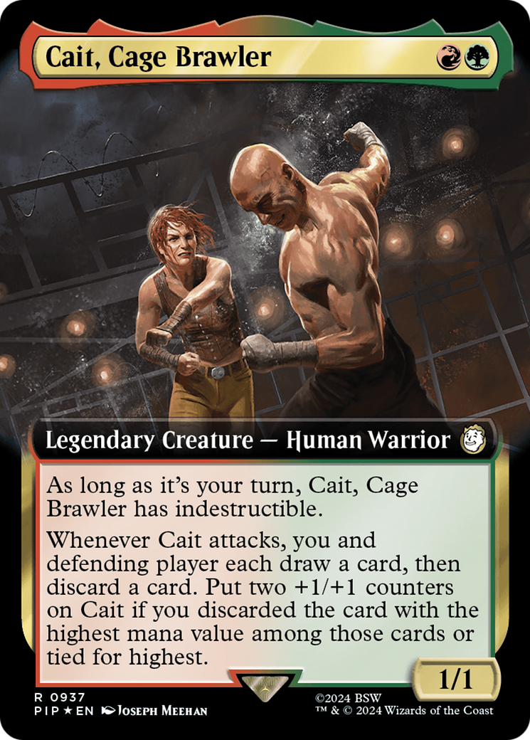 Cait, Cage Brawler (Extended Art) (Surge Foil) [Fallout] | Webway Games