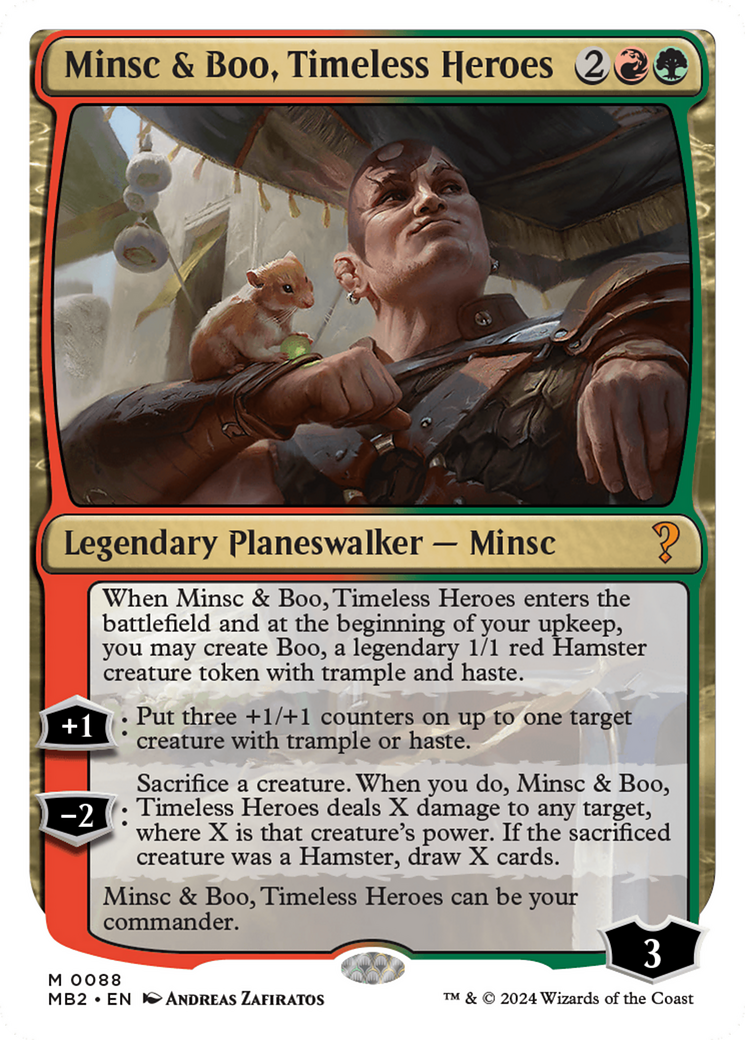 Minsc & Boo, Timeless Heroes (White Border) [Mystery Booster 2] | Webway Games