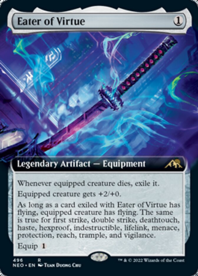 Eater of Virtue (Extended Art) [Kamigawa: Neon Dynasty] | Webway Games