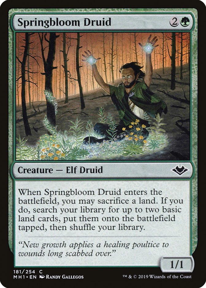 Springbloom Druid [Modern Horizons] | Webway Games