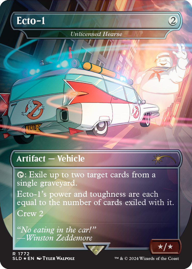 Ecto-1 - Unlicensed Hearse (Rainbow Foil) [Secret Lair Drop Series] | Webway Games
