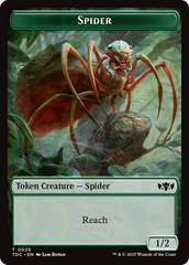 Wall // Spider Double-Sided Token [Tarkir: Dragonstorm Commander Tokens] | Webway Games