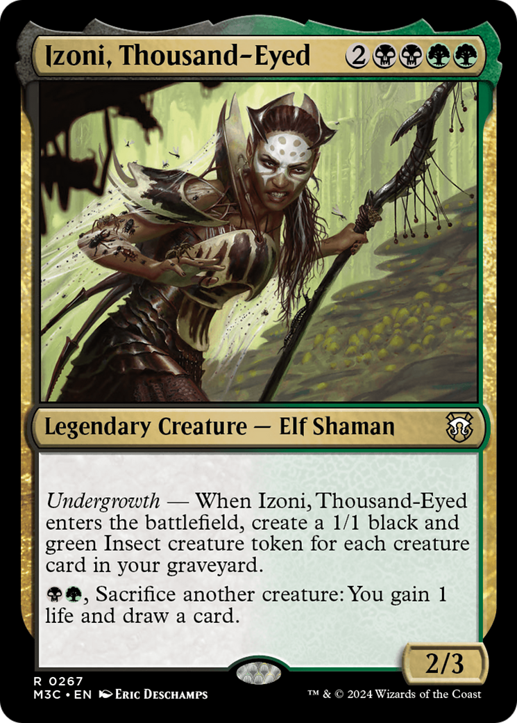 Izoni, Thousand-Eyed (Ripple Foil) [Modern Horizons 3 Commander] | Webway Games