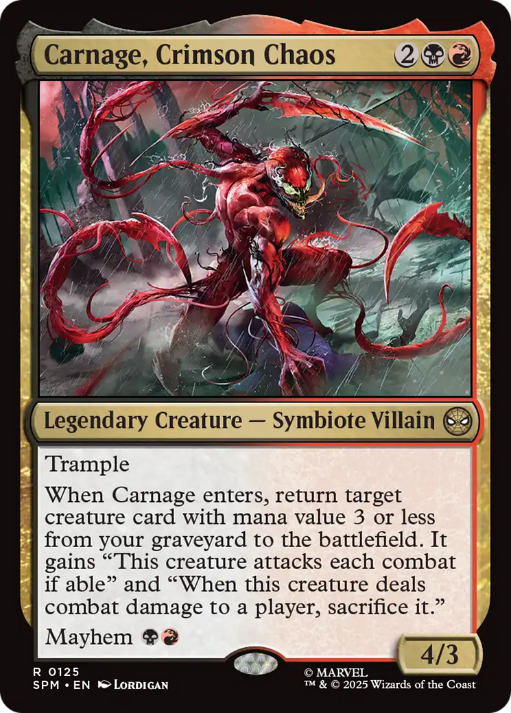 Carnage, Crimson Chaos [Marvel's Spider-Man] | Webway Games