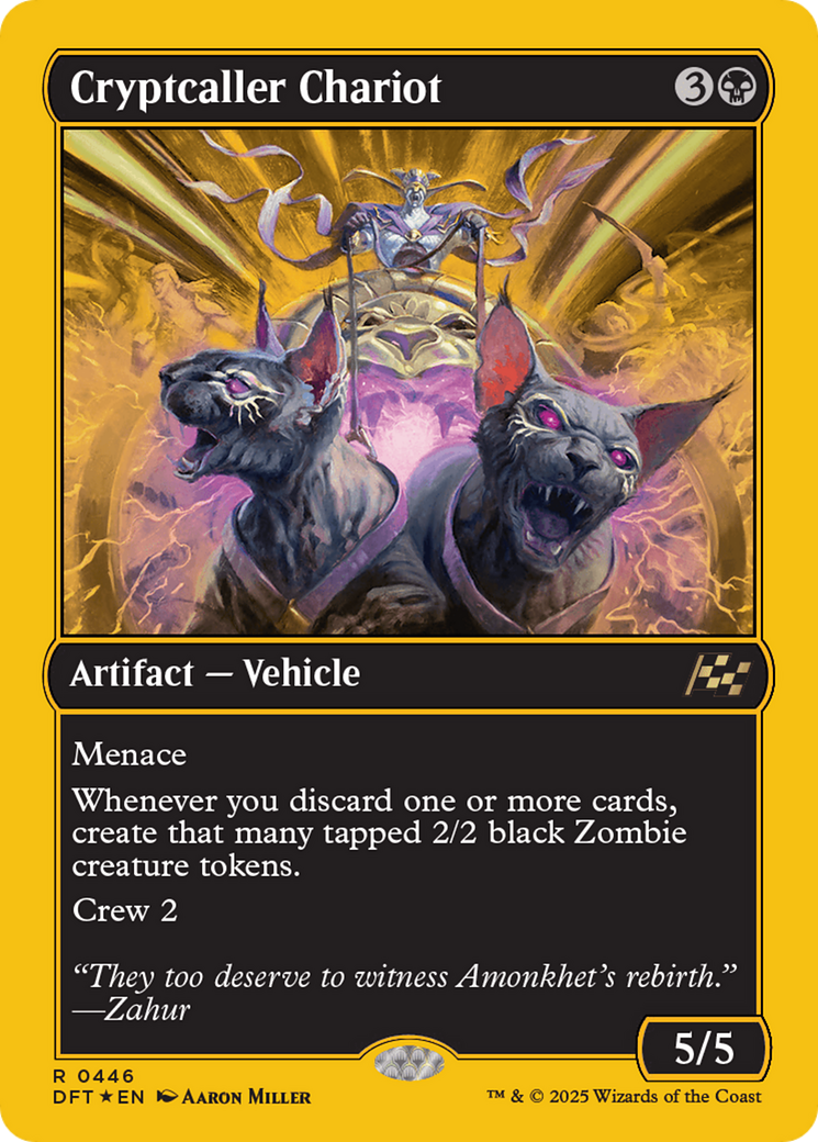 Cryptcaller Chariot (First-Place Foil) [Aetherdrift] | Webway Games