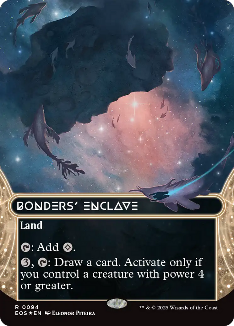 Bonders' Enclave (0094) (Borderless) (Galaxy Foil) [Edge of Eternities: Stellar Sights] | Webway Games