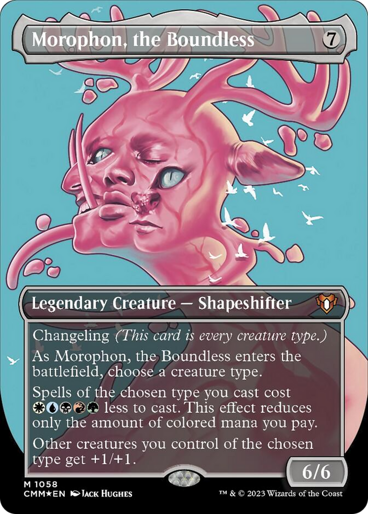 Morophon, the Boundless (Borderless Textured Foil Frame Break) [Commander Masters] | Webway Games