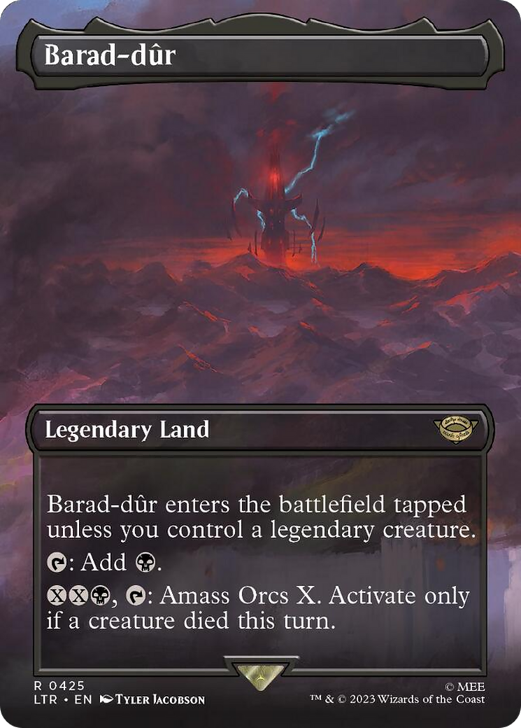 Barad-dur (Borderless Alternate Art) (425) [The Lord of the Rings: Tales of Middle-Earth] | Webway Games