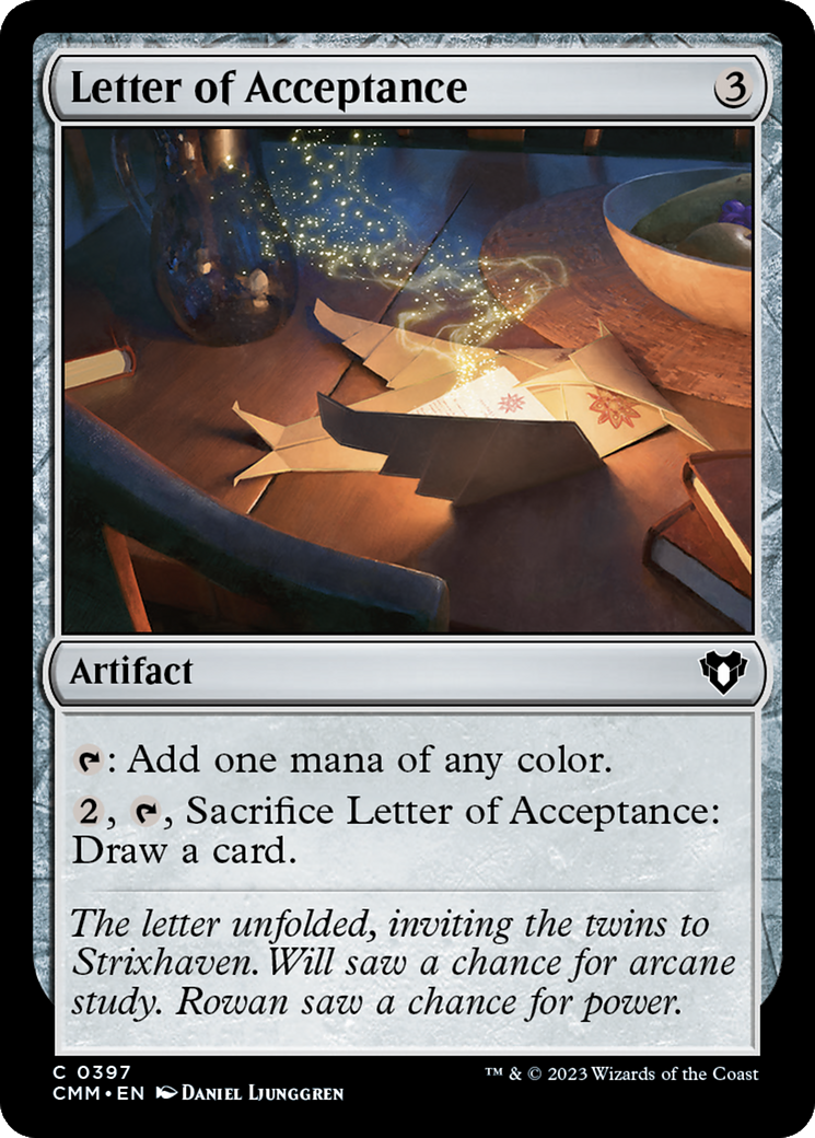 Letter of Acceptance [Commander Masters] | Webway Games