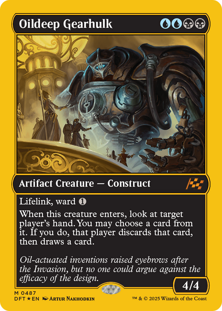 Oildeep Gearhulk (First-Place Foil) [Aetherdrift] | Webway Games