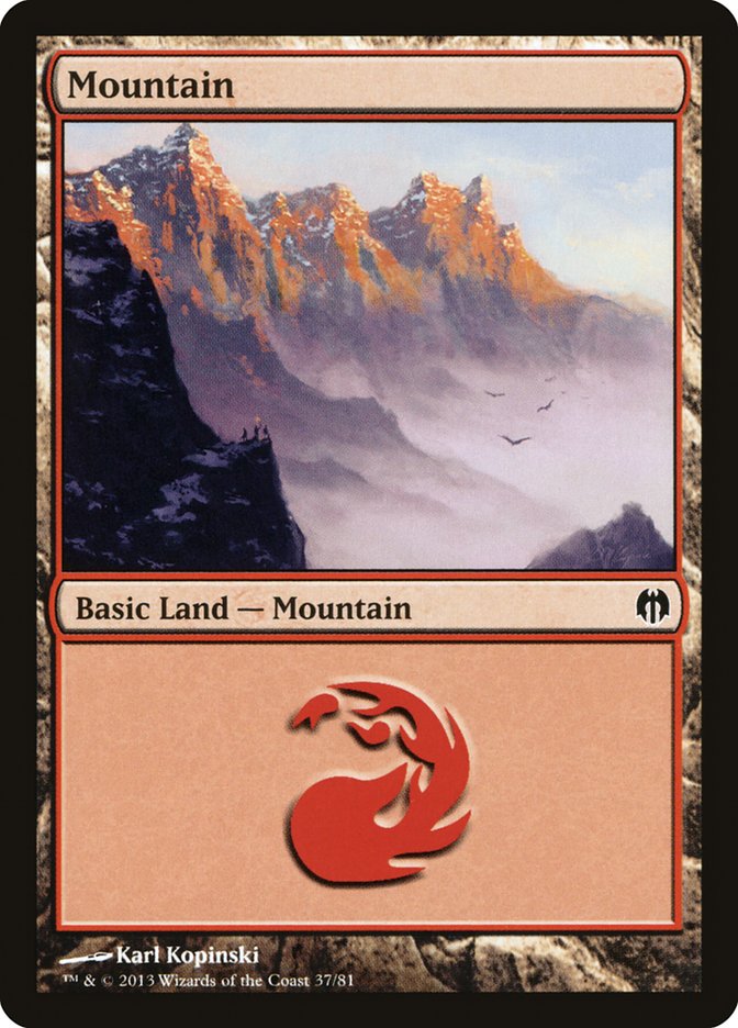 Mountain (37) [Duel Decks: Heroes vs. Monsters] | Webway Games