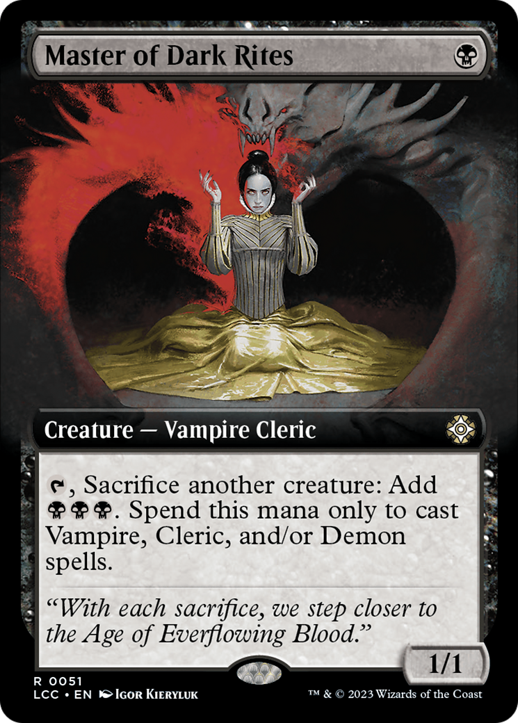 Master of Dark Rites (Extended Art) [The Lost Caverns of Ixalan Commander] | Webway Games
