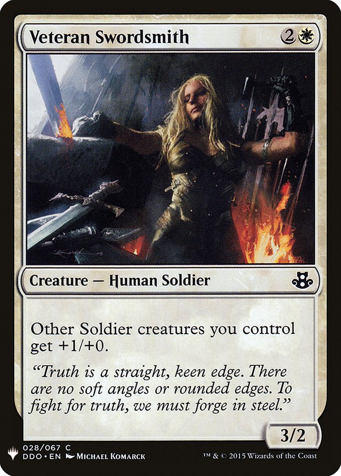Veteran Swordsmith [Mystery Booster] | Webway Games
