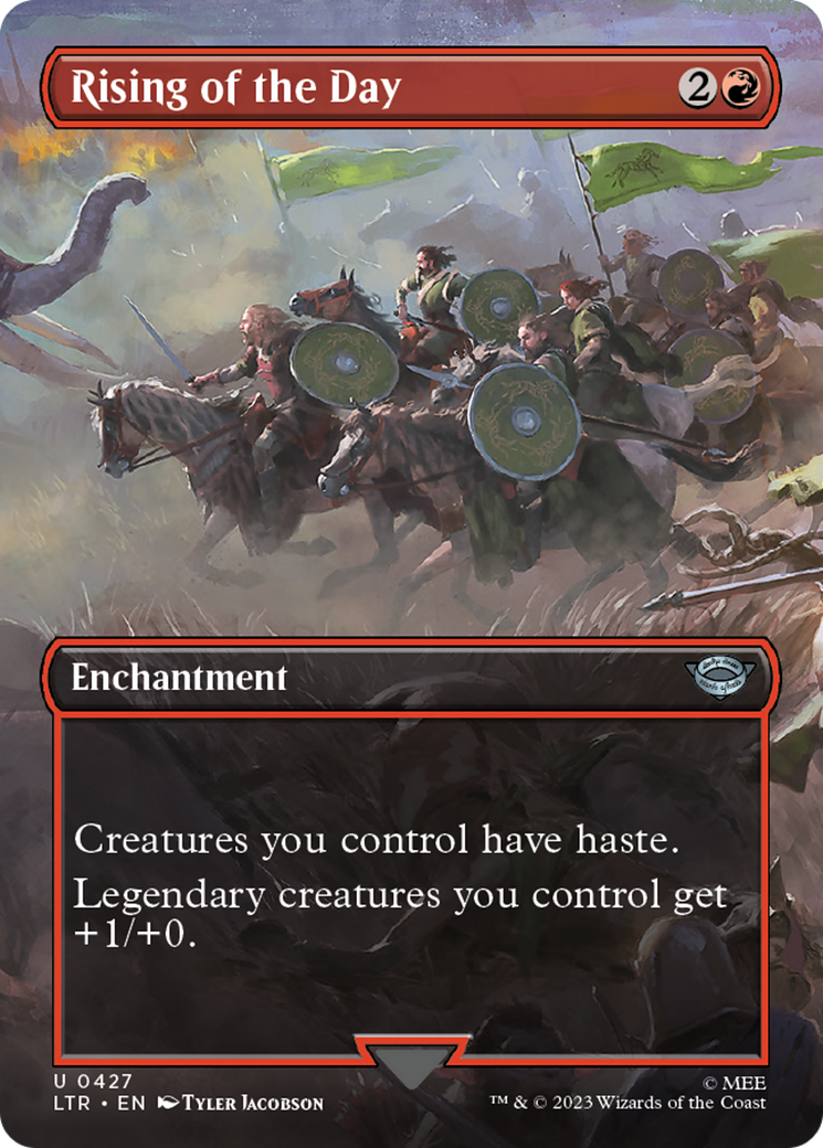 Rising of the Day (Borderless Alternate Art) [The Lord of the Rings: Tales of Middle-Earth] | Webway Games