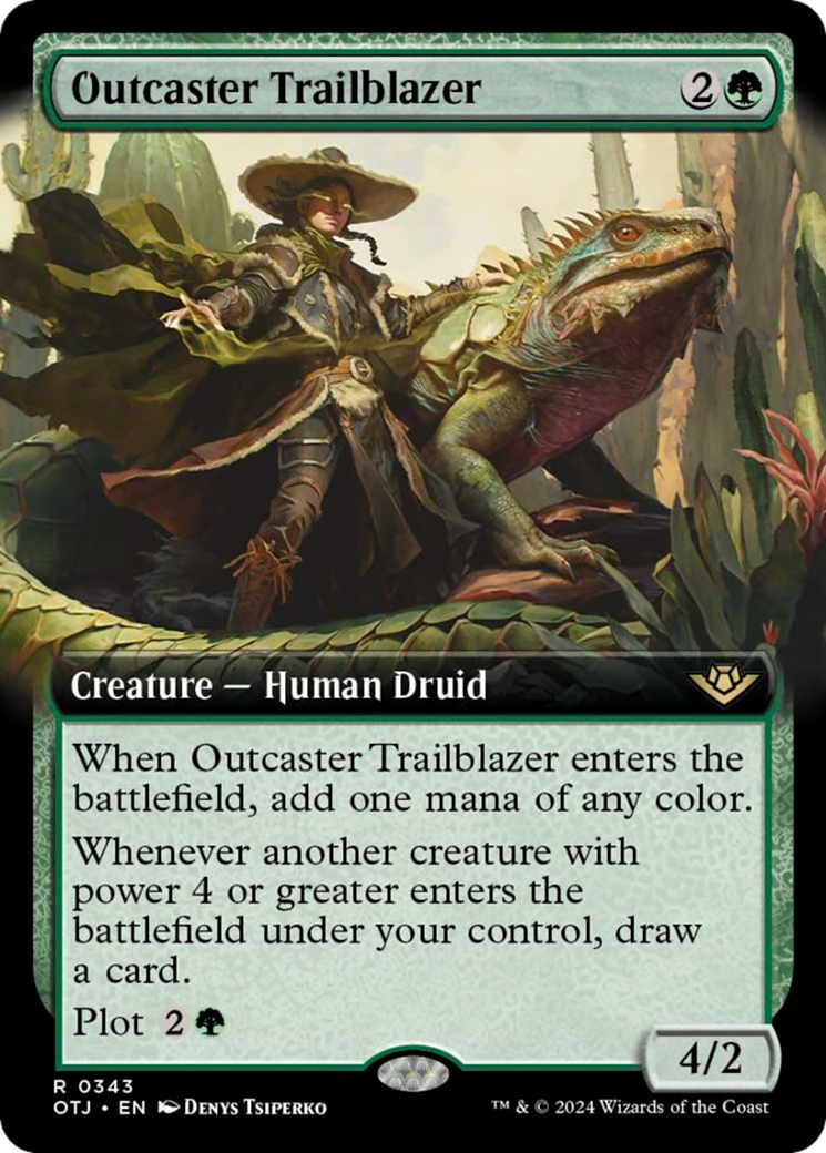 Outcaster Trailblazer (Extended Art) [Outlaws of Thunder Junction] | Webway Games