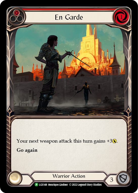 En Garde (Red) [LGS148] (Promo)  Rainbow Foil | Webway Games