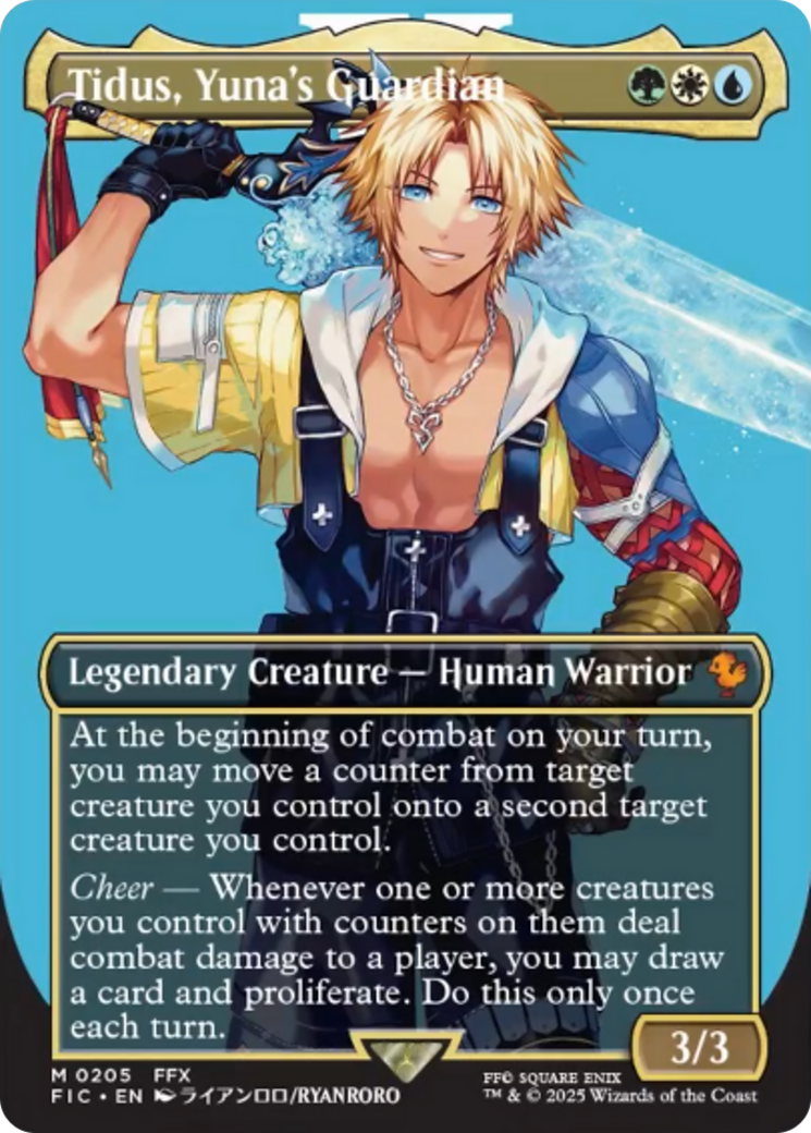 Tidus, Yuna's Guardian (Borderless) [FINAL FANTASY Commander] | Webway Games