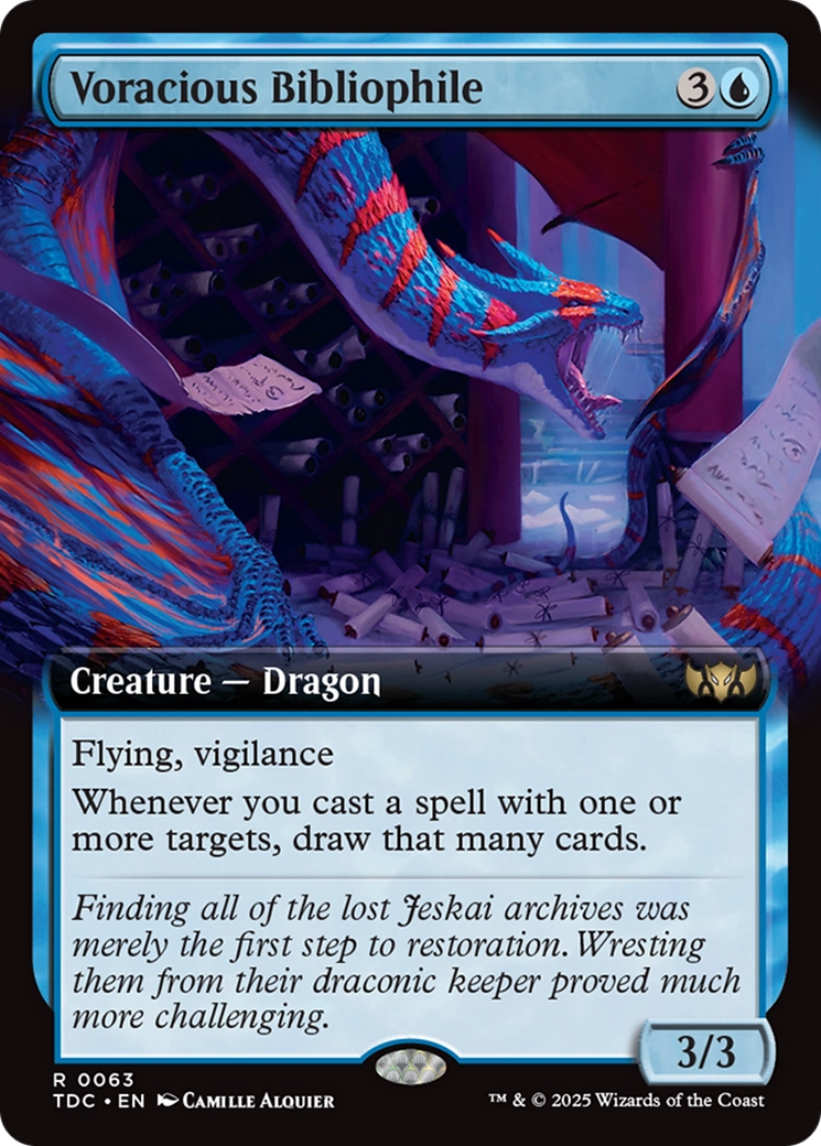 Voracious Bibliophile (Extended Art) [Tarkir: Dragonstorm Commander] | Webway Games