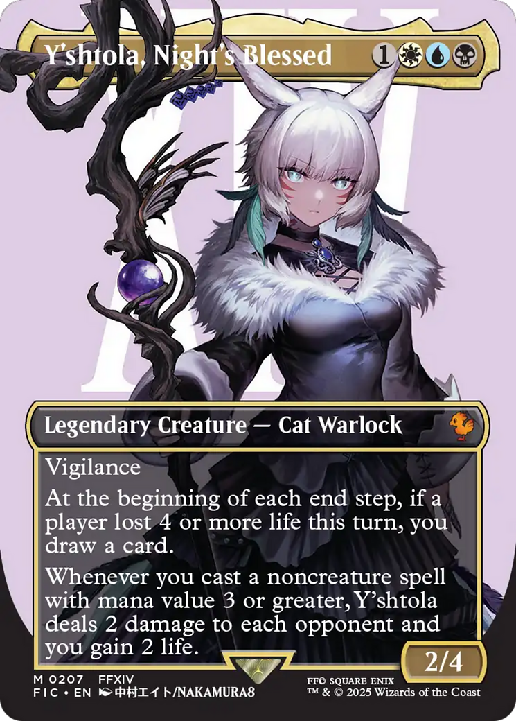 Y'shtola, Night's Blessed (Borderless) (Surge Foil) [FINAL FANTASY Commander] | Webway Games